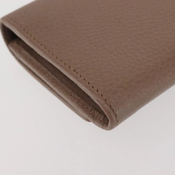 GUCCI GG Marmont Long Wallet Leather Light Brown 456116 Auth 142697 - Picture 3 of 16